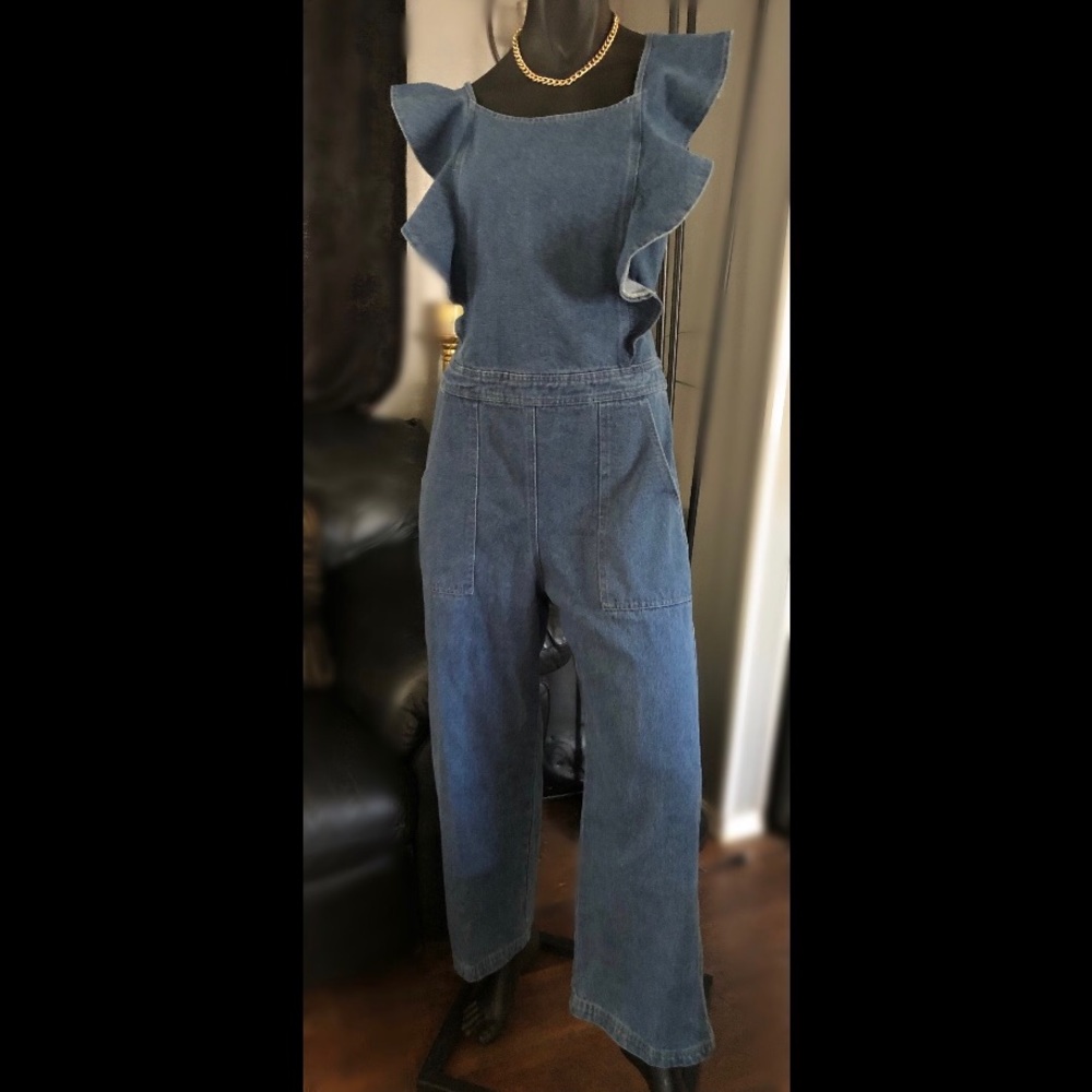 Denim Romper